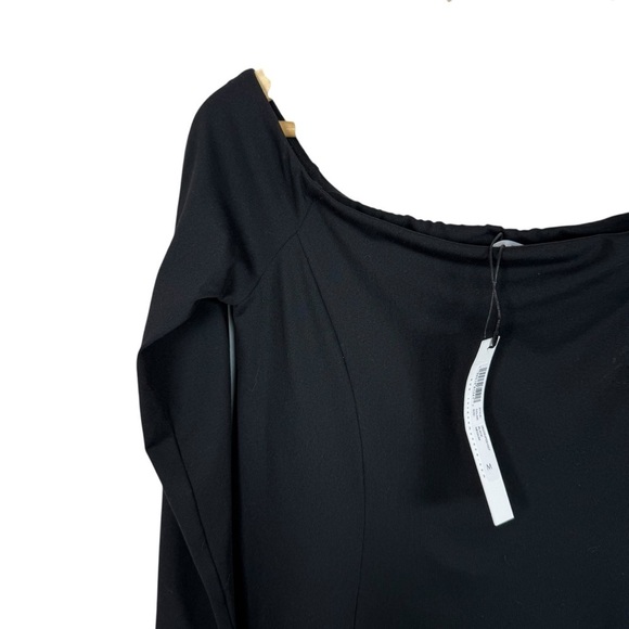 NWT Susana Monaco Off The Shoulder Skater Dress in Black Size M - Picture 7 of 12